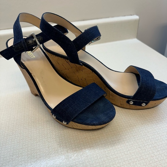 Nine West Denim platform sandals - Picture 4 of 5
